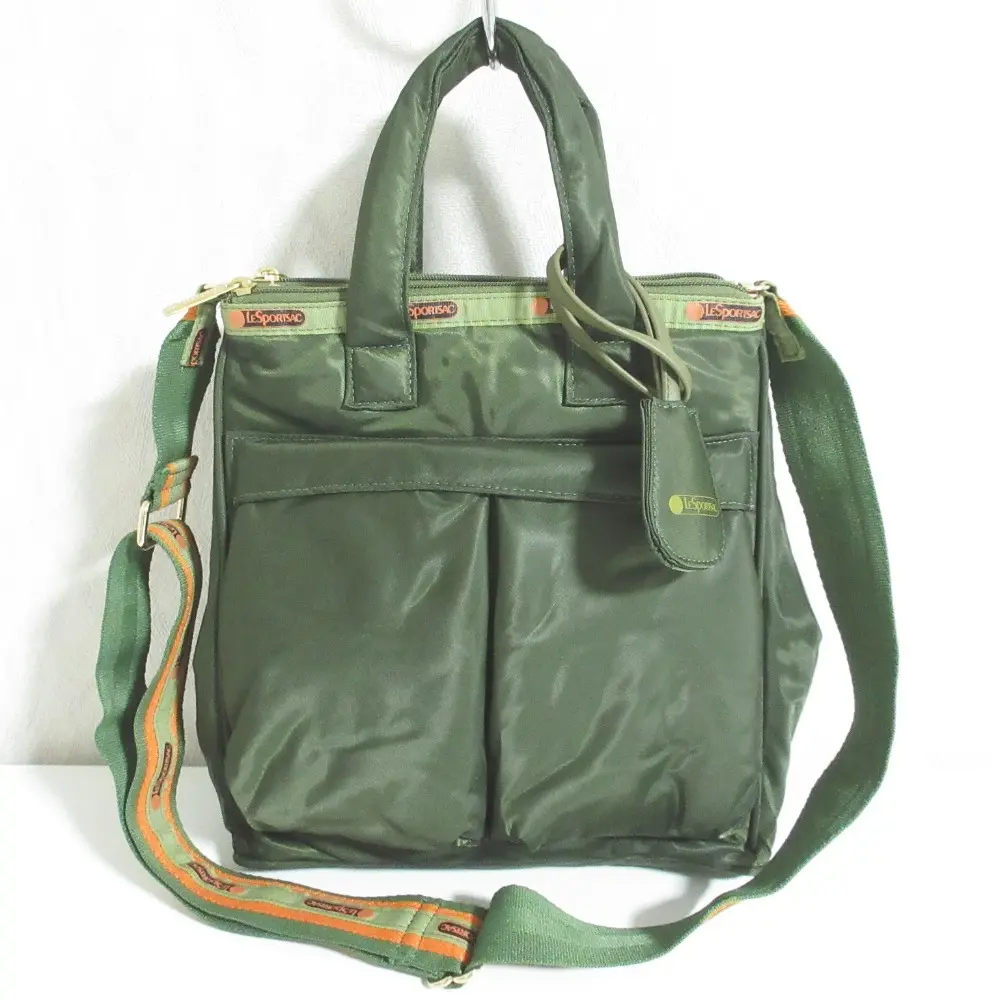 LeSportsac レスポートサック アトリエ MED HELMET TOTE ヘルメット 2way トートバッグ カーキ