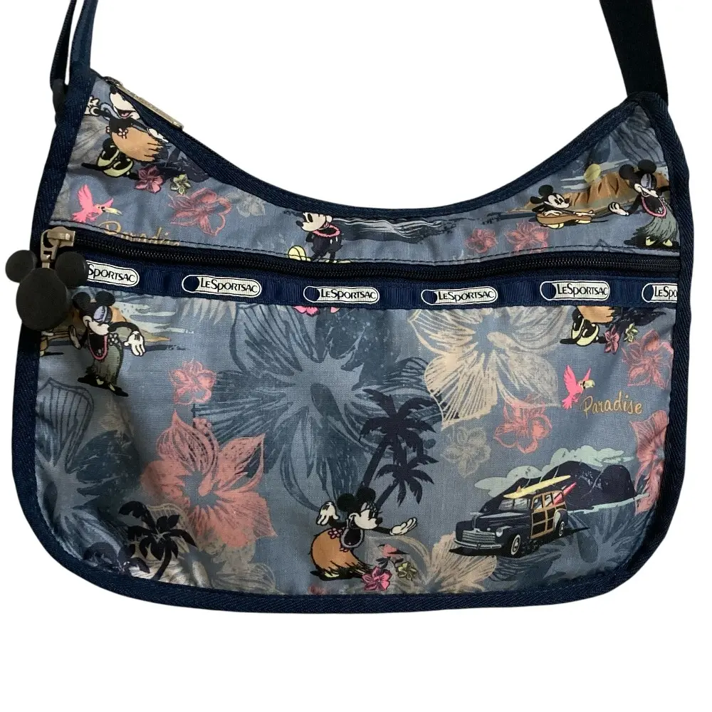 LeSportsac レスポートサック ディズニー ハワイ限定 バケーションパラダイスショルダーバッグ ネイビー