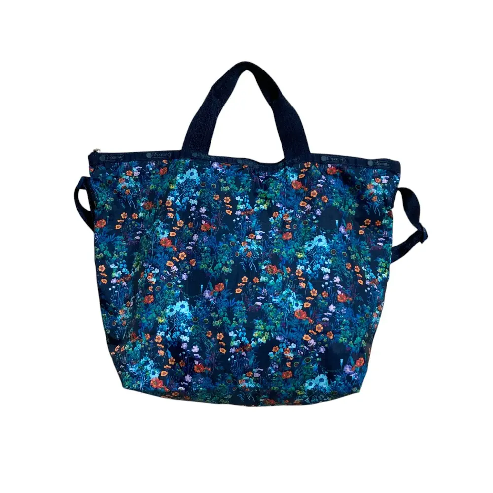 LESPORTSAC レスポートサック フラワープリント ショルダーバッグ ブルー