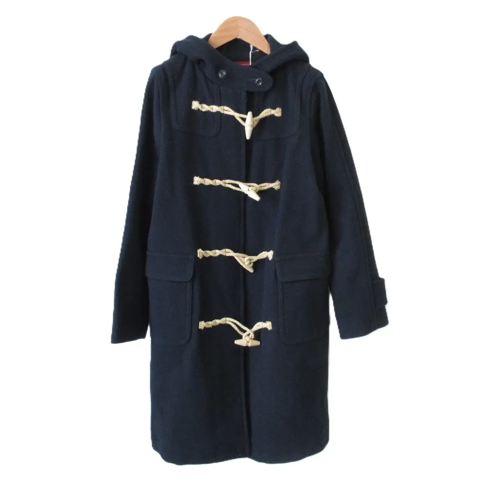 Lisette リゼッタ チュベール マラン ウール100％ トグルボタン ダッフルコート ダークネイビー