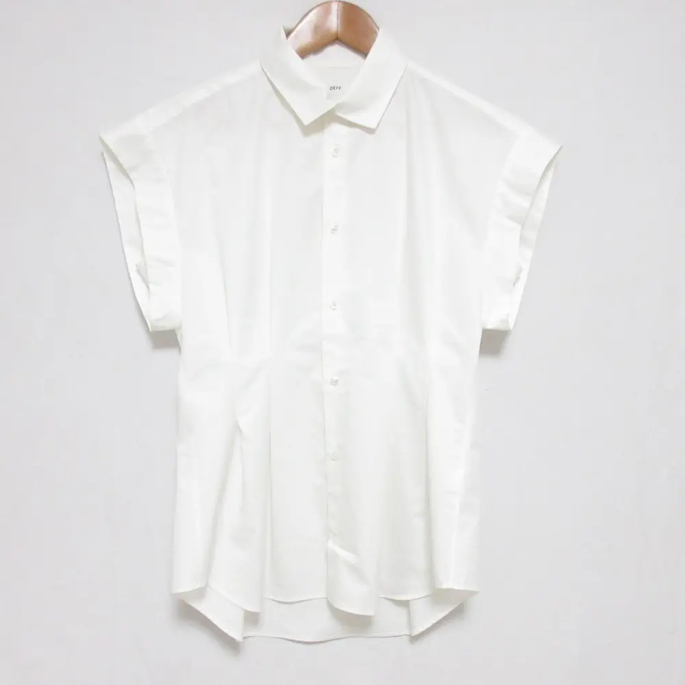LOEFF ロエフ CTN ブロード YK ウィング レギュラーカラーシャツ 8816-234-0005 サイズ1 ホワイト