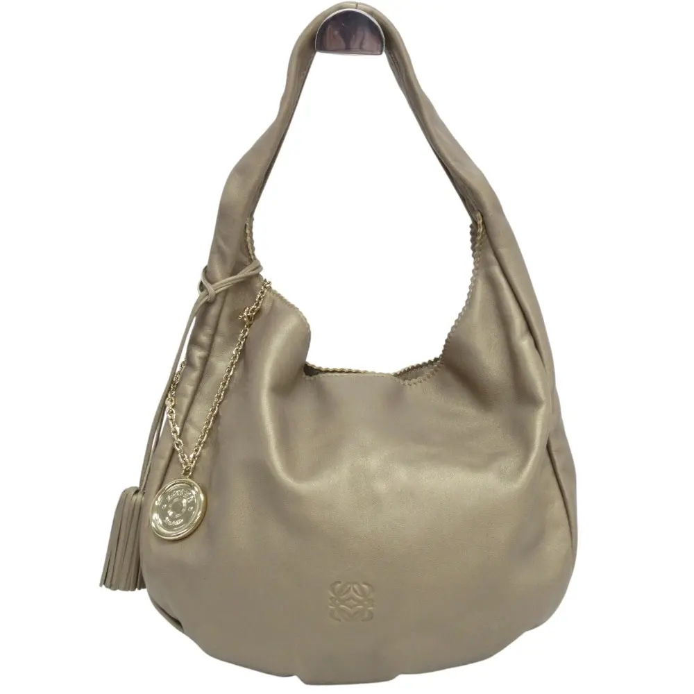 LOEWF ロエベ ヴィエント ナッパレザー ワンショルダーバッグ ゴールド