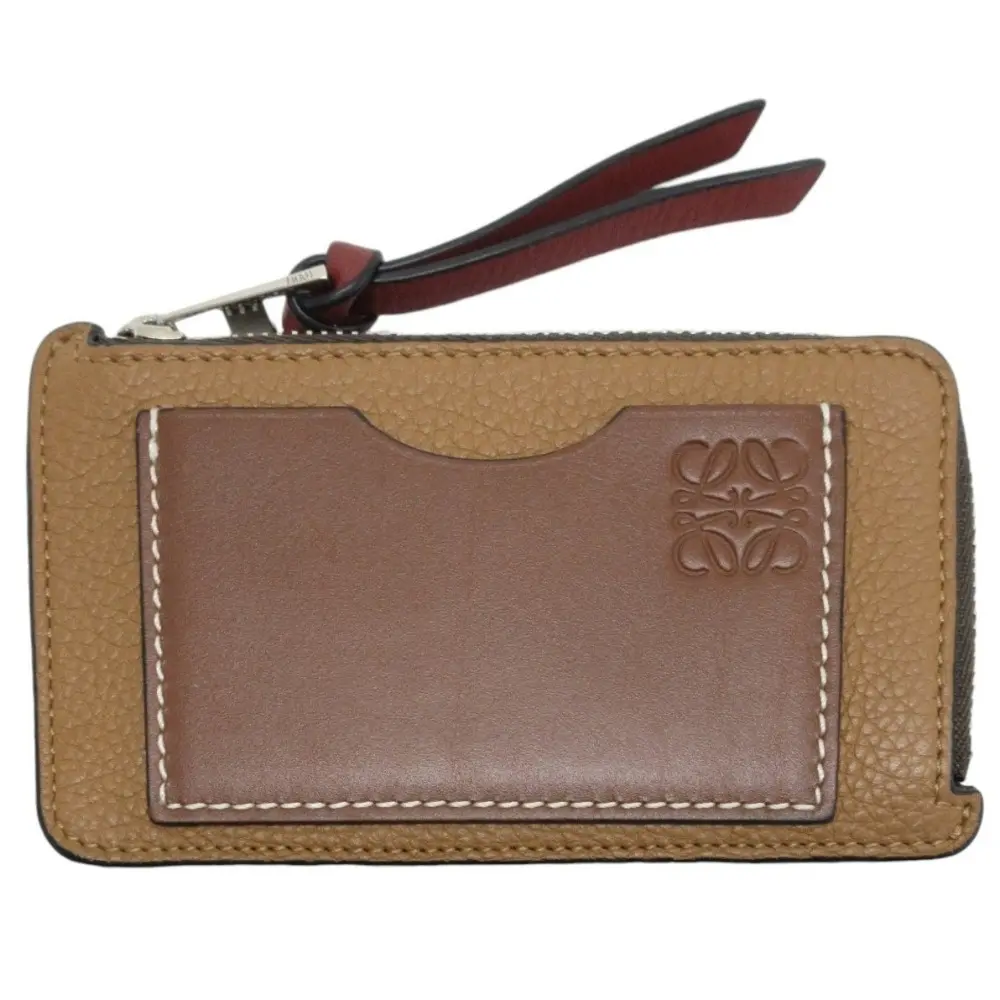 LOEWE ロエベ アナグラム フラグメントケース カードケース コインケース コンパクトウォレット ブラウン