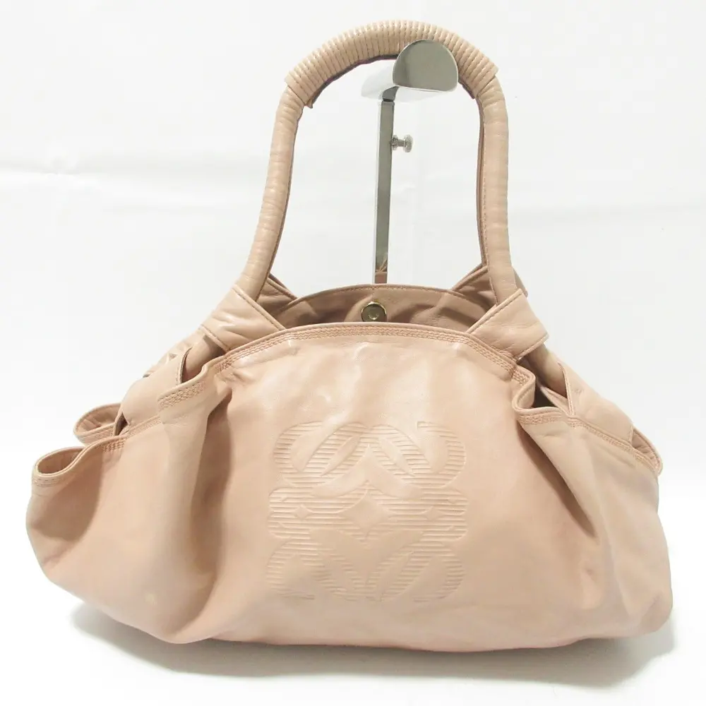 LOEWE ロエベ ナッパアイレ レザー アナグラム ハンドバッグ トートバッグ ピンク