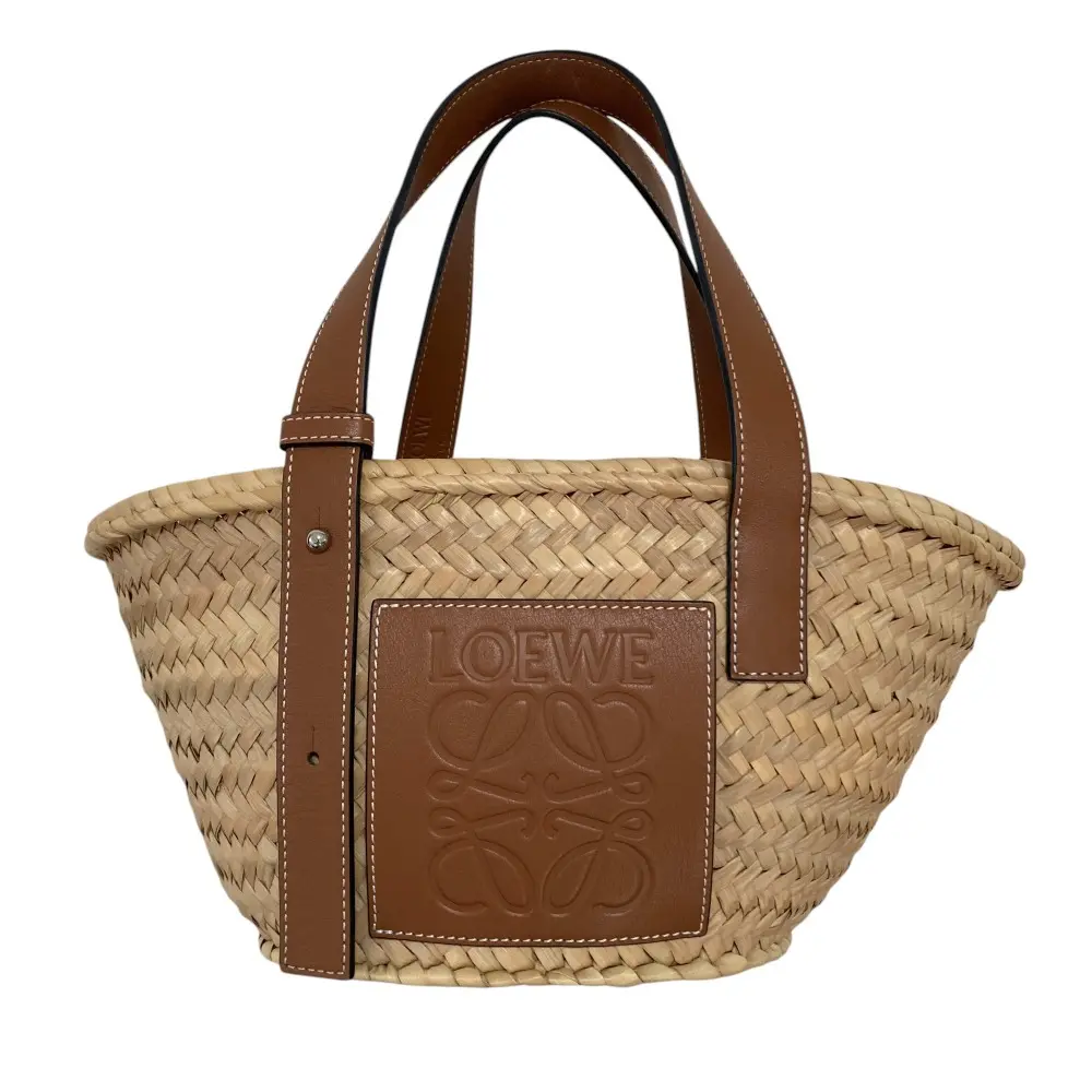LOEWE ロエベ アナグラムレザーパッチ ハンドバッグ バスケットバッグ スモール 327.02.S93 ブラウンの買取実績【2025年6月買取】