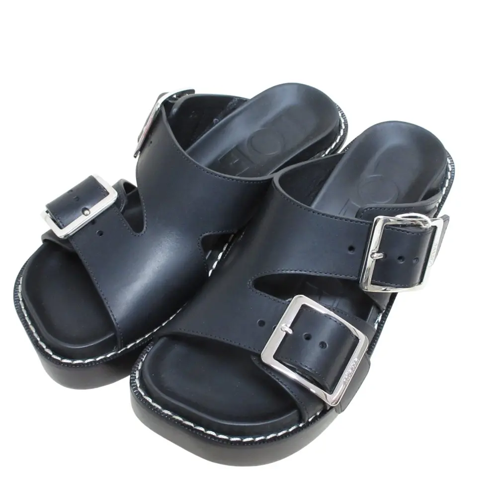 LOEWE ロエベ EASE HEEL Do イーズ ヒール スライド ミュール サンダル 35 22.5cm相当 ブラックの買取実績【2025年7月買取】