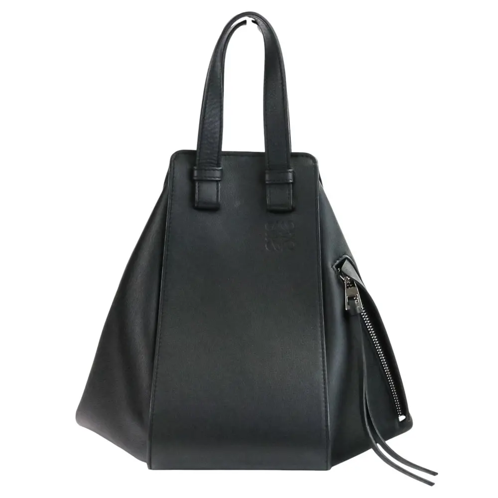 LOEWE ロエベ ハンモック スモール 2way カーフレザー ハンドバッグ ショルダーバッグ 387.30.S35 ブラック