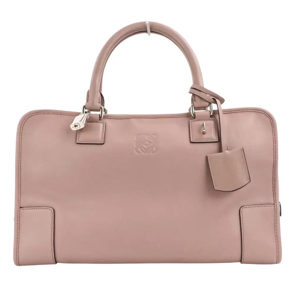 LOEWE ロエベ アマソナ 36 レザー ハンドバッグ 352.79.A22 ピンク