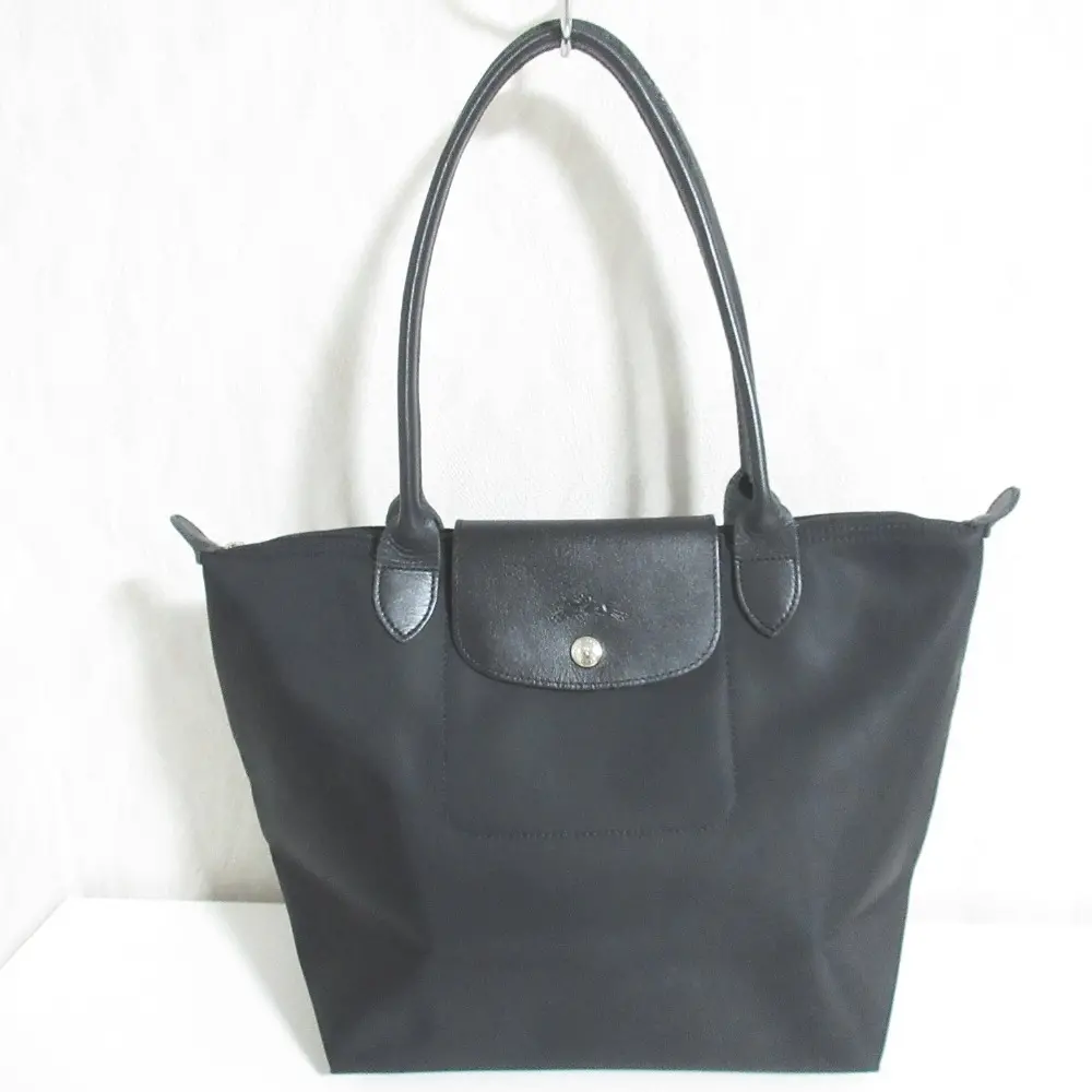 LONGCHAMP ロンシャン ルプリアージュ トートバッグ セミショルダーバッグ ブラック