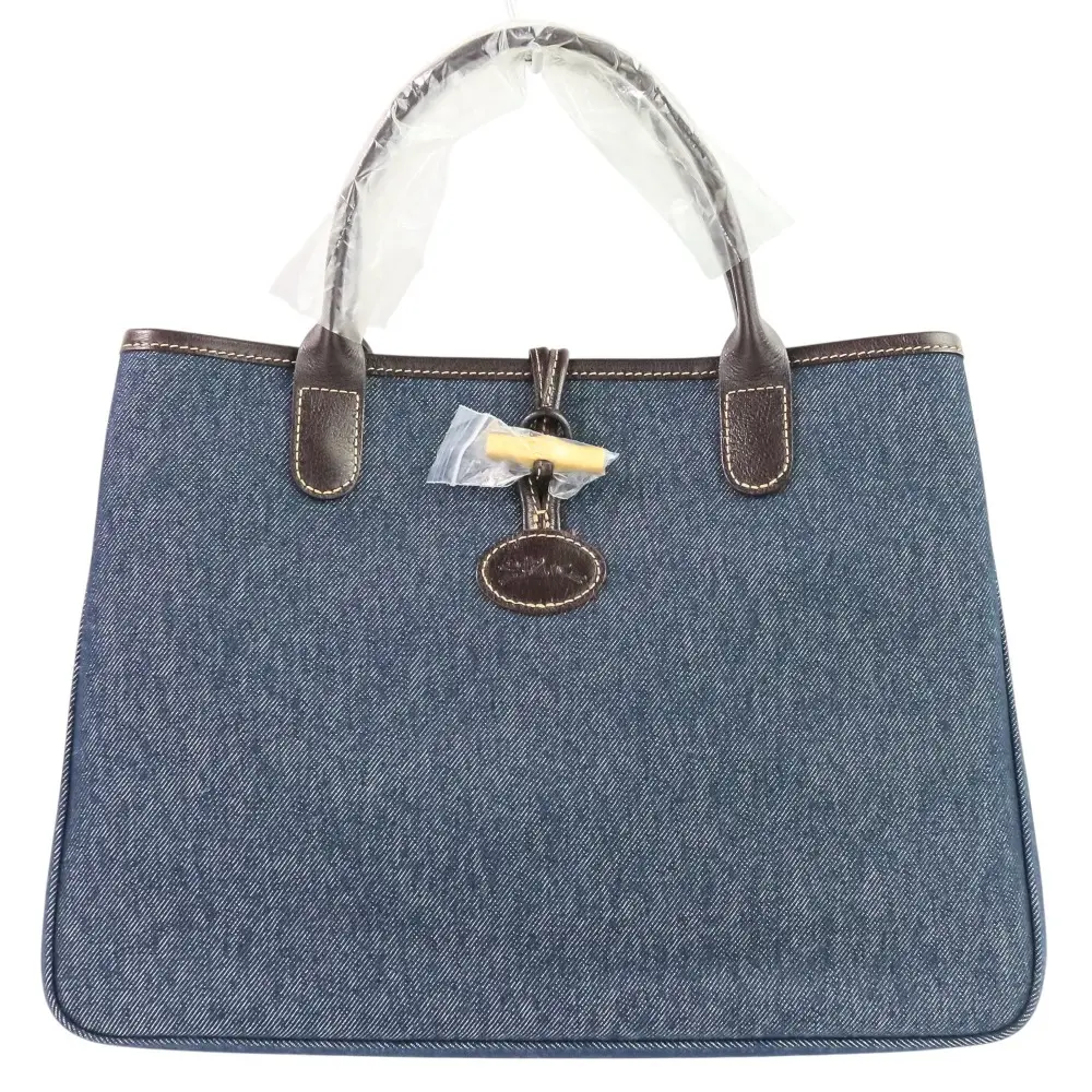LONGCHAMP ロンシャン ロゾ デニムトートバッグ インディゴ