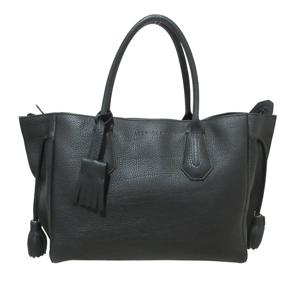 LONGCHAMP ロンシャン ペネロペ レザー トートバッグ ハンドバッグ 1295843001 ブラック