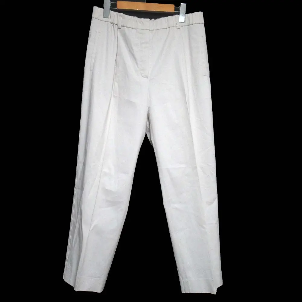 Loro Piana ロロピアーナ イージーウエスト ストレッチ テーパード トラウザーズ パンツ FAM1065 44サイズ ライトベージュ