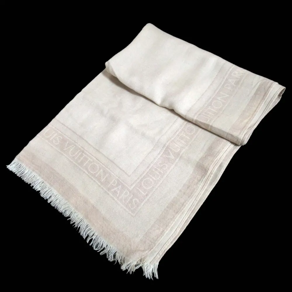 LOUIS VUITTON ルイヴィトン 大判ストール マフラー ベージュ