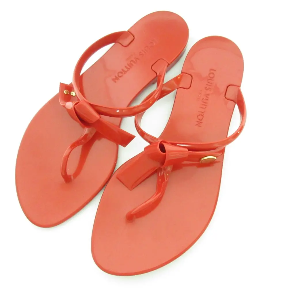 LOUIS VUITTON ルイヴィトン シースターライン トングサンダル ラバーサンダル サイズ38 約24.5cm レッド