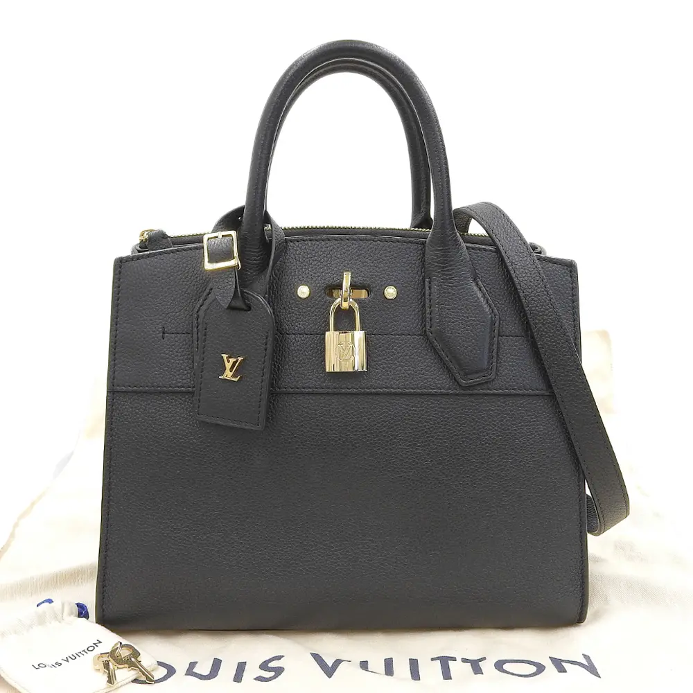 LOUIS VUITTON ルイヴィトン シティ スティーマーPM トリヨンレザー ハンドバッグ ショルダーバッグ 2WAY M51028 ノワール