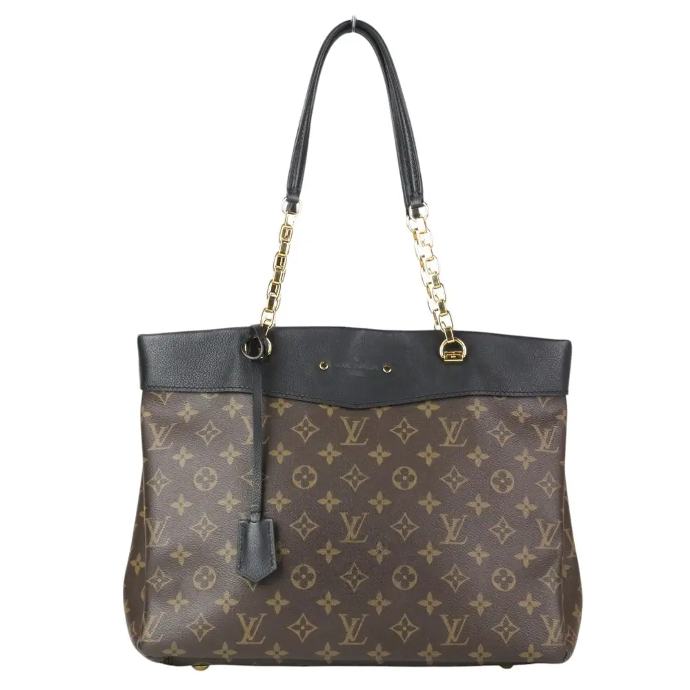 LOUIS VUITTON ルイヴィトン モノグラム パラス ショッパー チェーンショルダー トートバッグ M51198 ノワール
