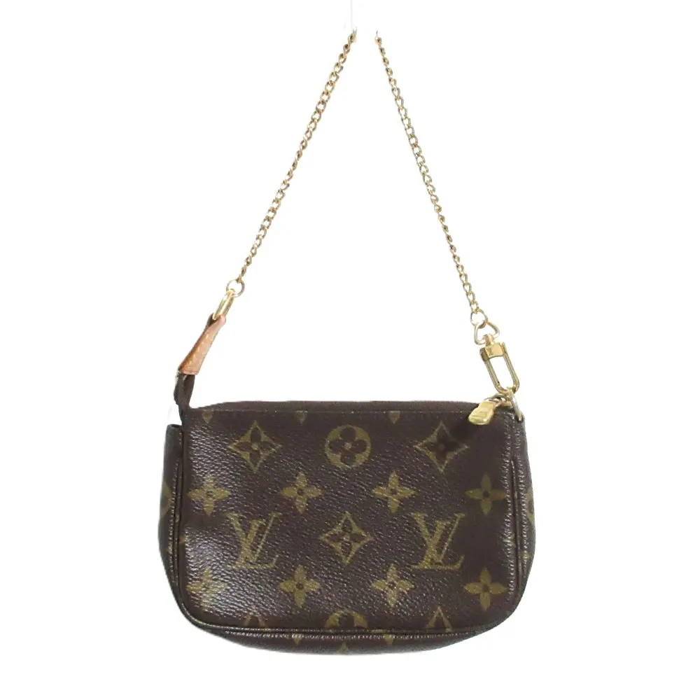 LOUIS VUITTON ルイヴィトン モノグラム ミニ ポッシュ アクセソワール アクセサリーポーチ M58009 ブラウン