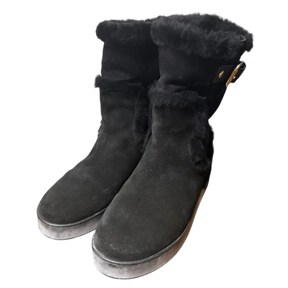 LOUIS VUITTON ルイヴィトン ムートンブーツ サイズ36 約23cm ブラック