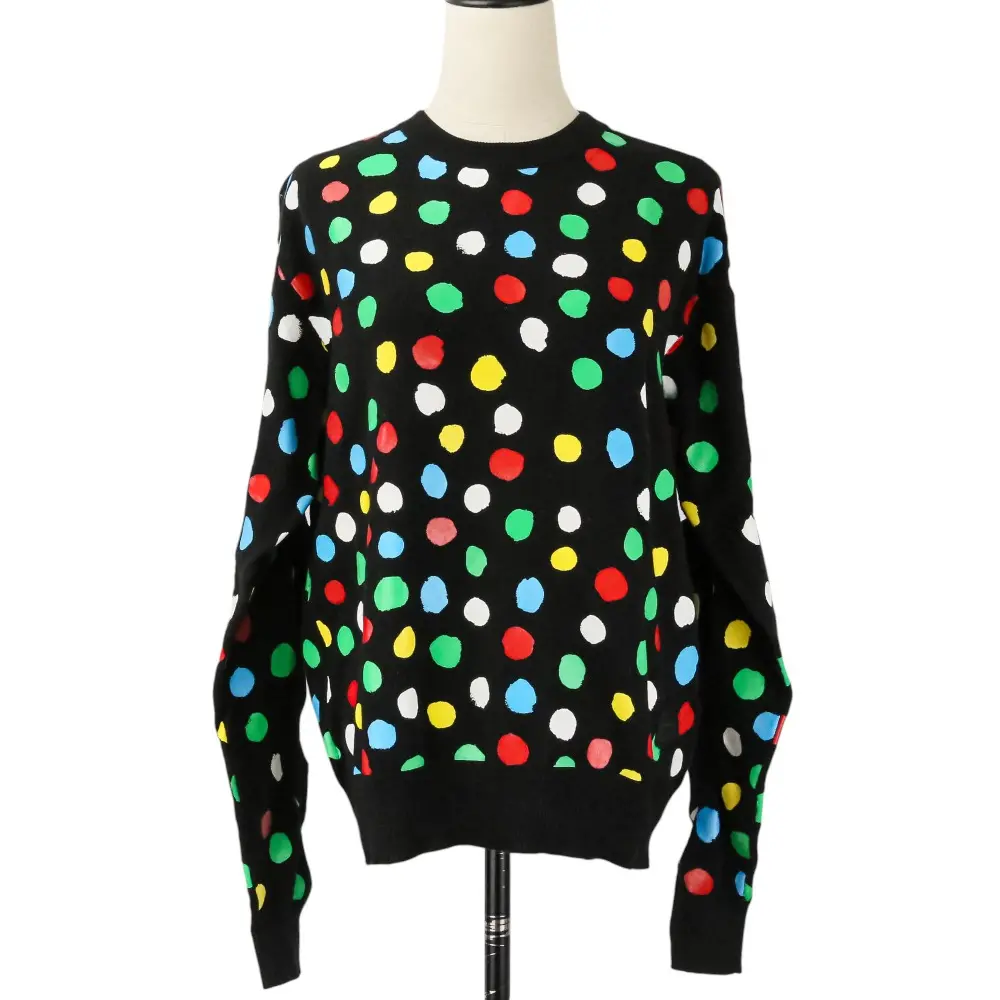 Louis Vuitton ルイヴィトン 草間彌生 LV YK ドット 水玉 カシミヤ ニット セーター RW231J YC3 FOKL22 サイズS ブラック