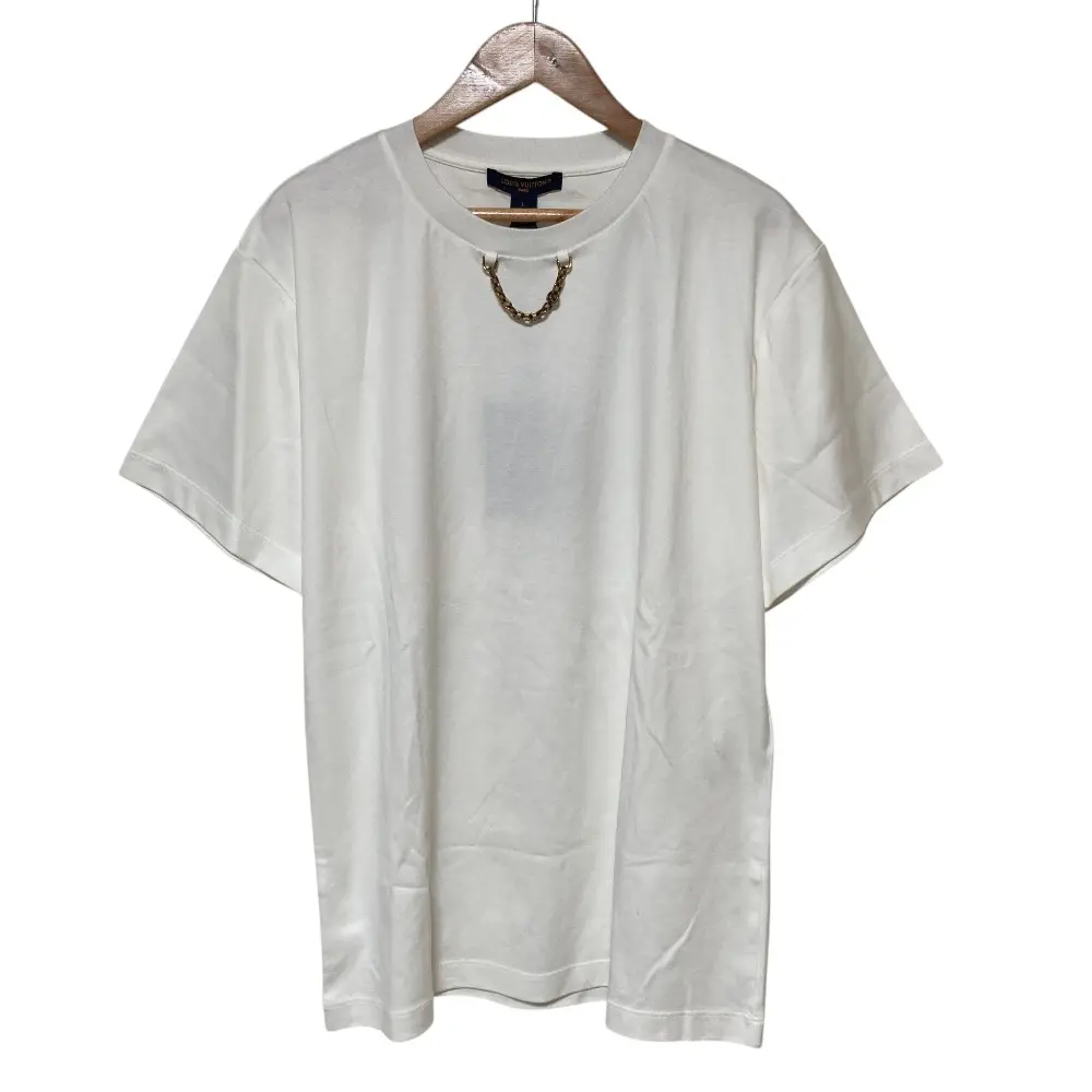 24SS Louis Vuitton ルイヴィトン チェーン クルーネックTシャツ カットソー RW241WW UOL FQTS31 サイズL ホワイトの買取実績【2026年2月買取】