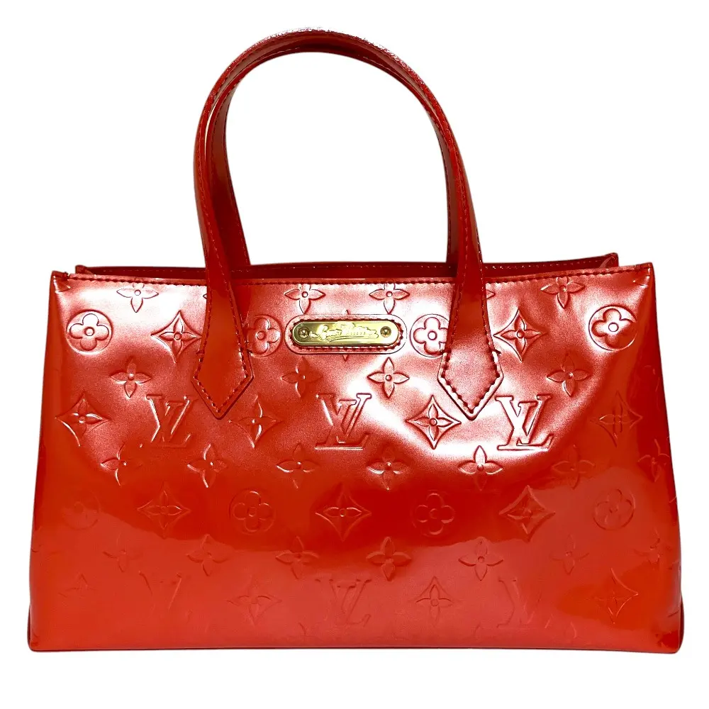 Louis Vuitton ルイヴィトン モノグラム ヴェルニ ウィルシャー PM ハンドバッグ M93644 オレンジ