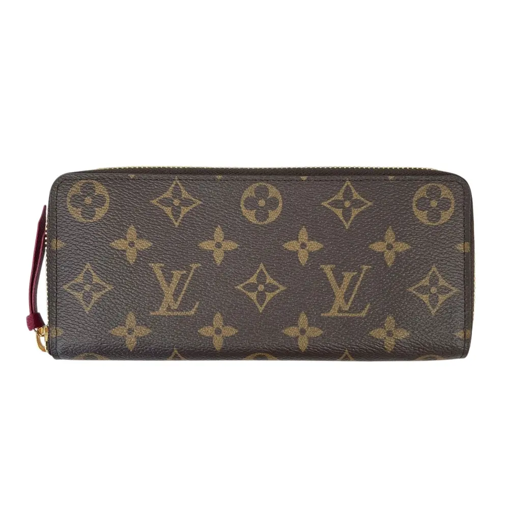 Louis Vuitton ルイヴィトン モノグラム ポルトフォイユクレマンス ラウンドファスナー ウォレット 長財布 M60742 ブラウン