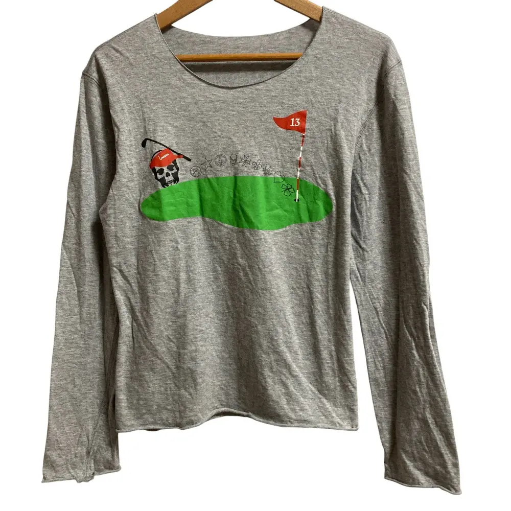 lucien pellat-finet ルシアンペラフィネ 長袖 スカル Tシャツ サイズS グレー