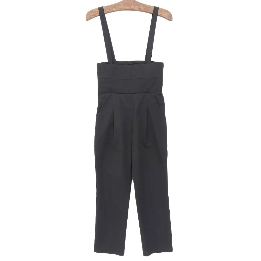 21AW LUDLOW ラドロー Lemongrass コットン オールインワン サロペットパンツ 1 ブラック