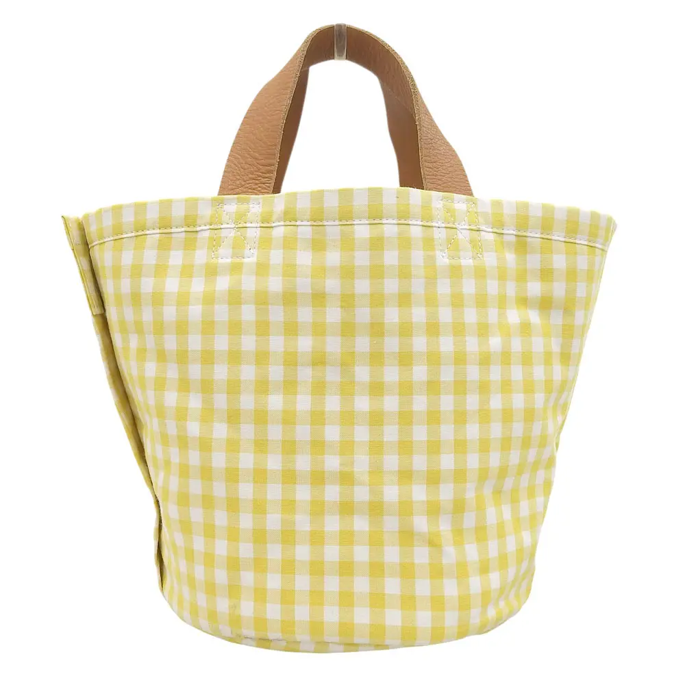 LUDLOW ラドロー ギンガムチェック トートバッグ Sサイズ イエロー