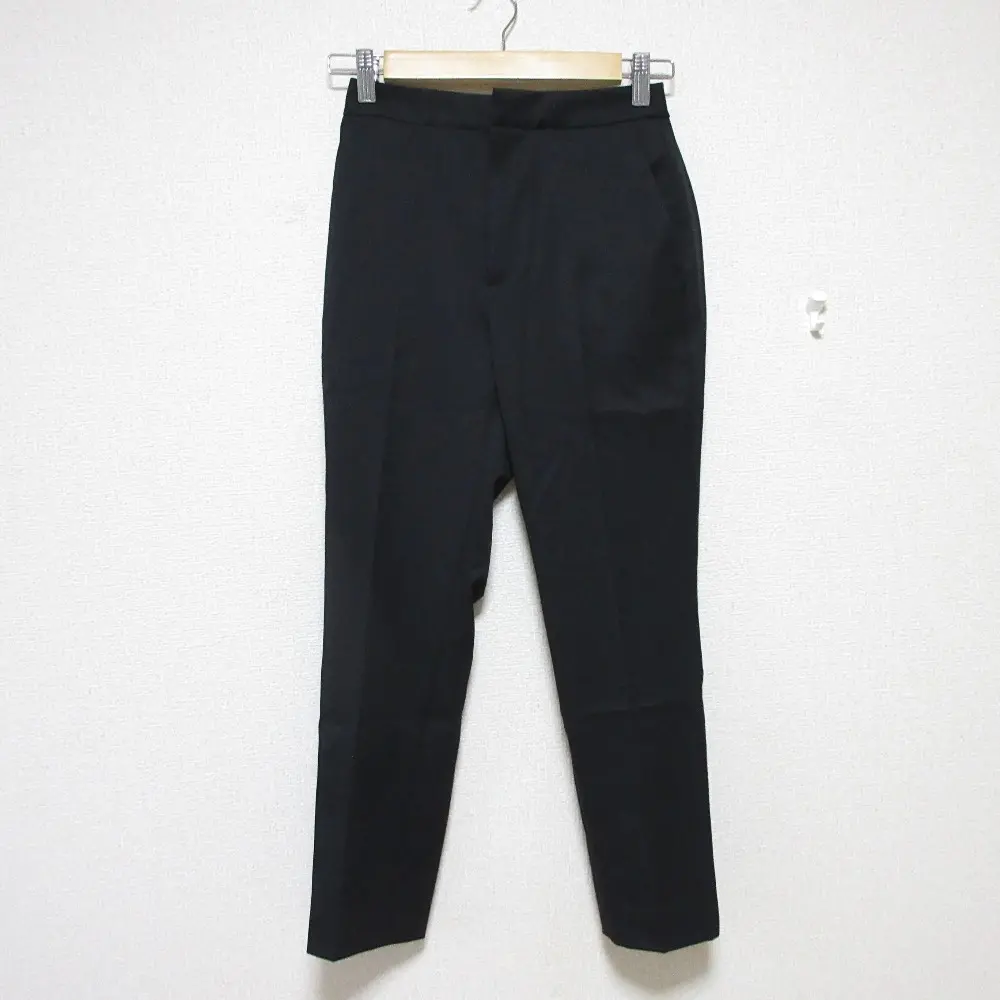 25SS M-PREMIER BLACK エムプルミエブラック ギャバストレッチセンタープレステーパードパンツ C545-008 34P ブラック