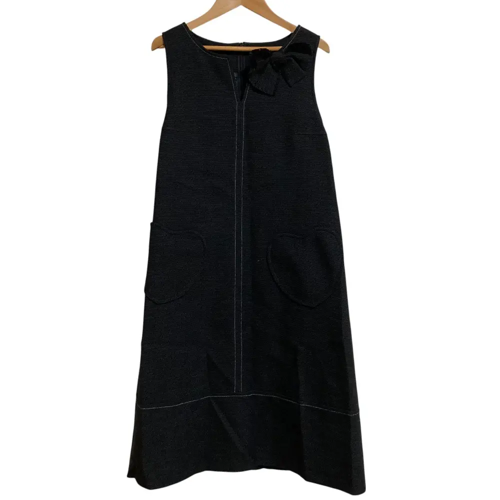 M'S GRACY エムズグレイシー サマーツイード ノースリーブワンピース サイズ40 ブラック