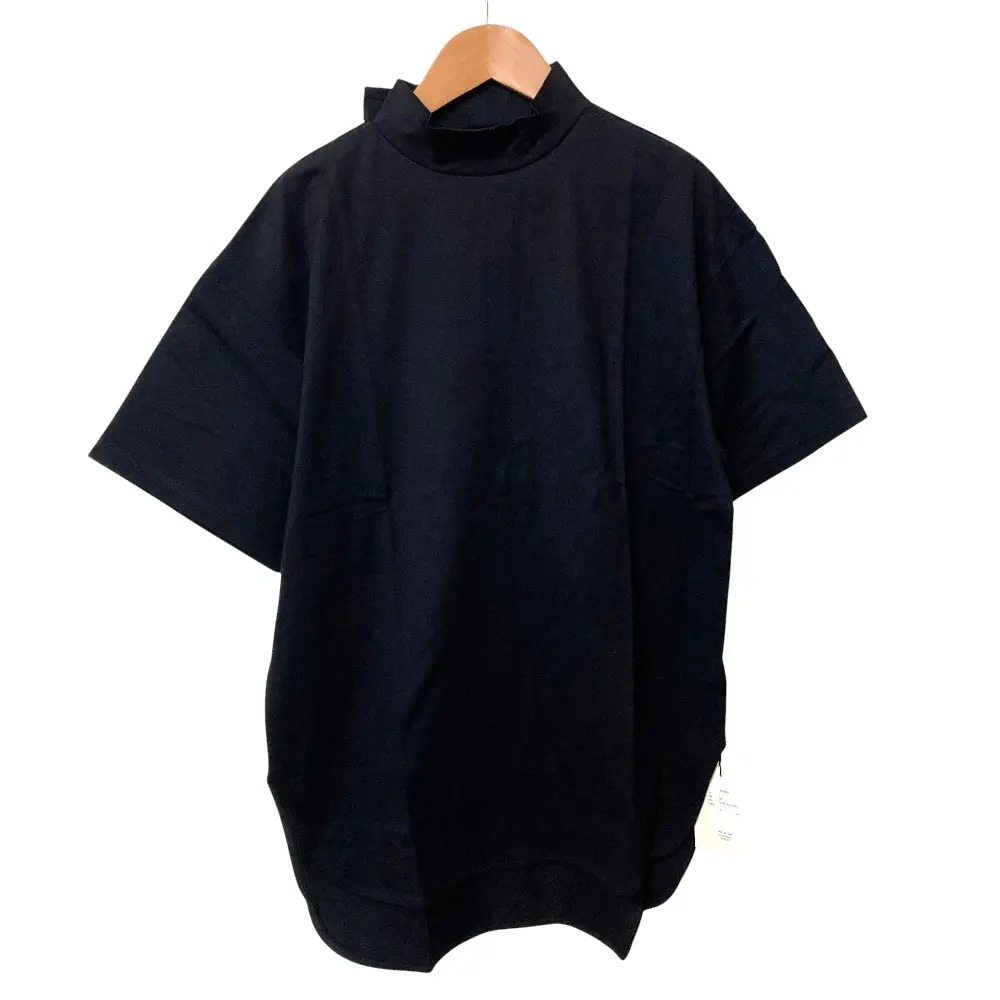 MACHATT マチャット バックオープンハイネックTシャツ 22010121 サイズF ブラック