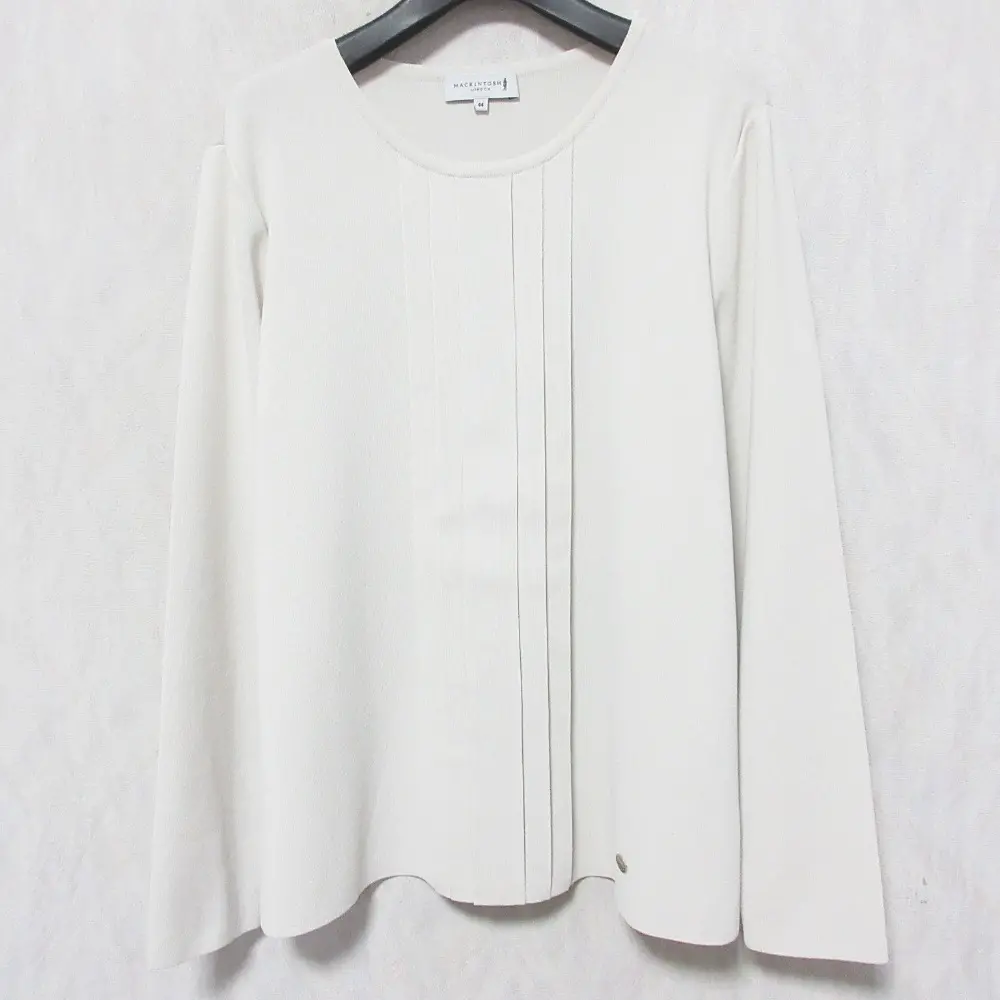 MACKINTOSH マッキントッシュロンドン アセテートナイロンストレッチクルーネックプルオーバー G7N40208 大きいサイズ 44 ベージュ