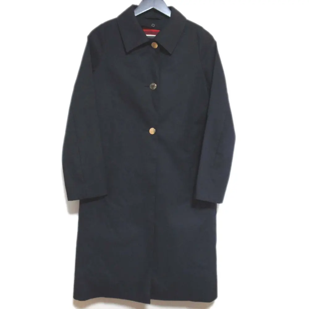 21AW MACKINTOSH マッキントッシュ 英国製 ARBROATH COAT タータンチェック柄ライナー ステンカラーコート LM-1087FD 8 ネイビー