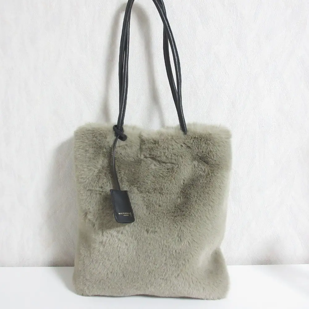 MACKINTOSH LONDON マッキントッシュロンドン エコファー フェイクファー トートバッグ G5107217 ベージュ系
