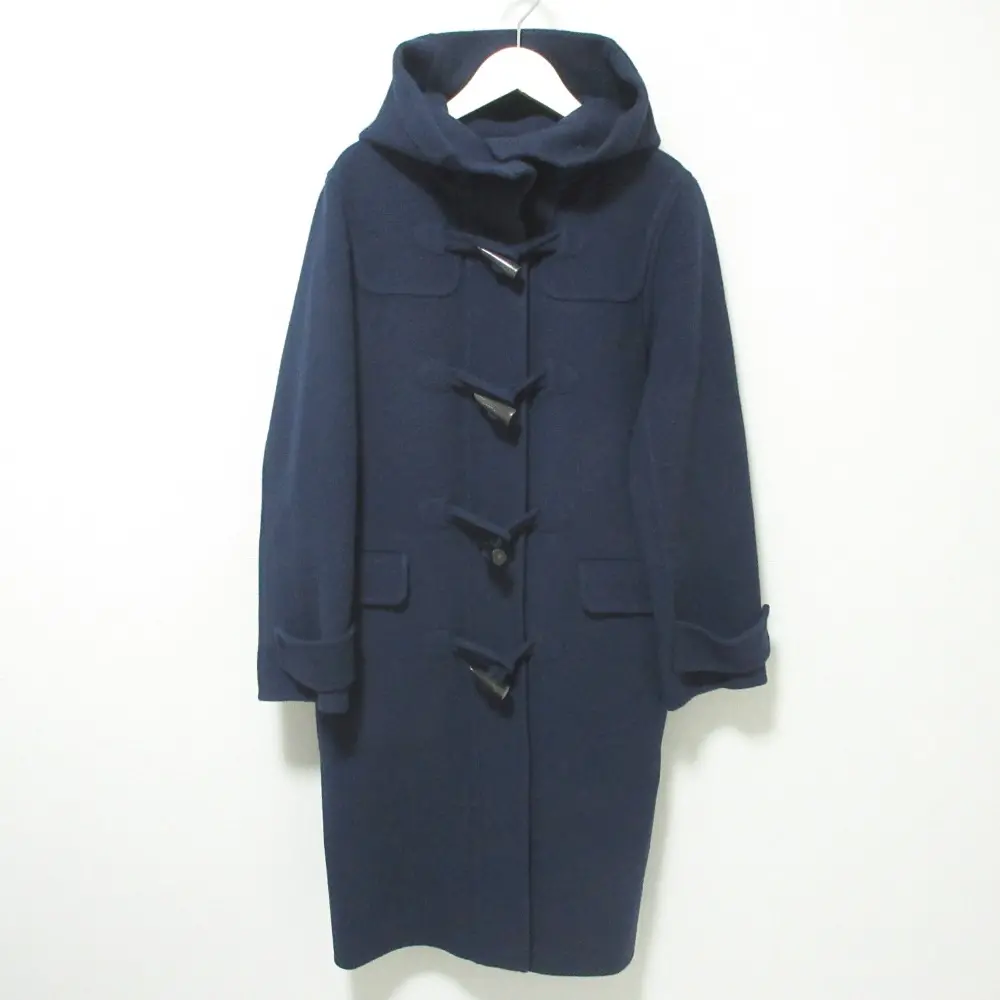MACKINTOSH マッキントッシュ ウールメルトン ダッフルコート フーデッドコート 34 ネイビー