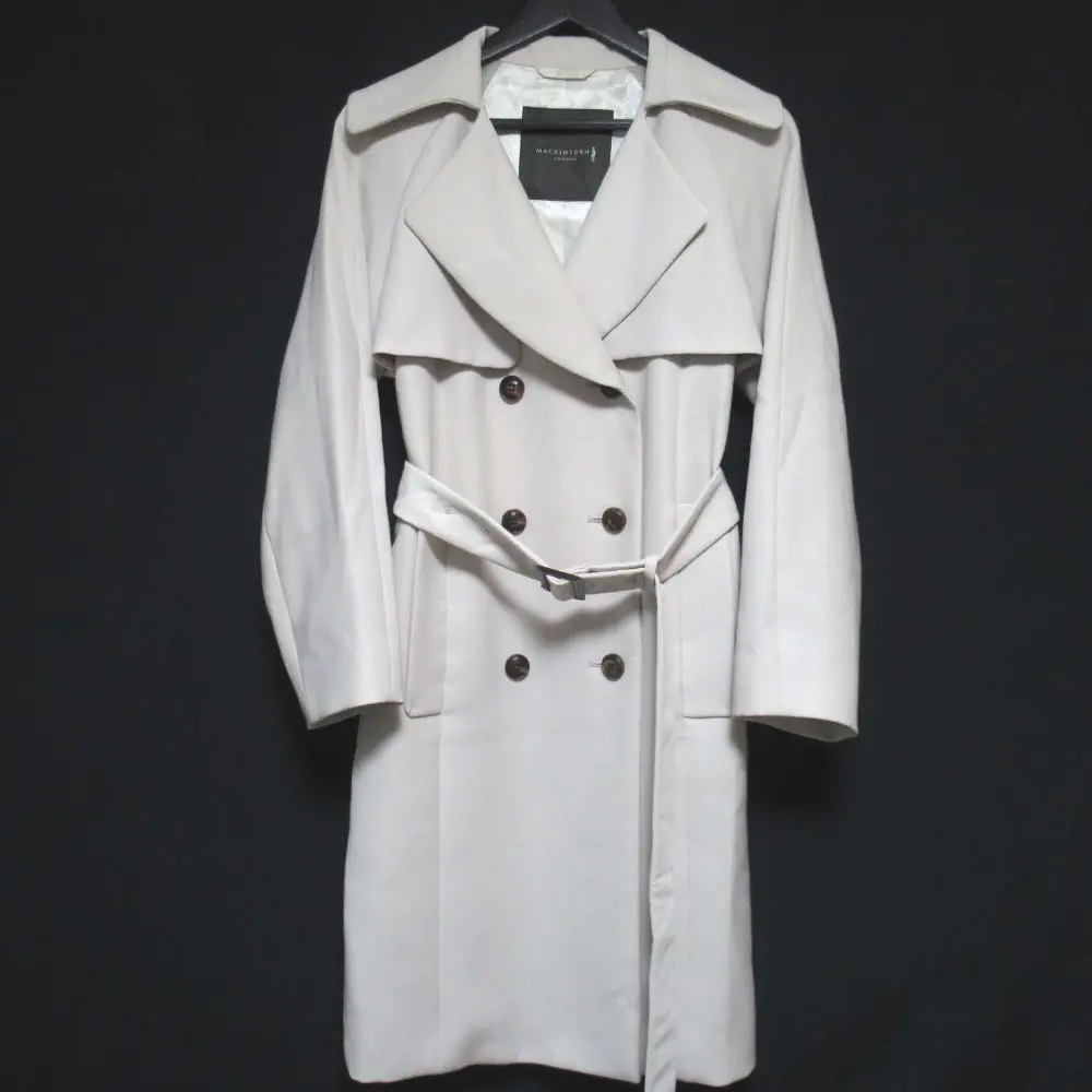MACKINTOSH LONDON マッキントッシュロンドン ダブルブレスト ソフト トレンチコート G5A12-211-40 38 ベージュ系