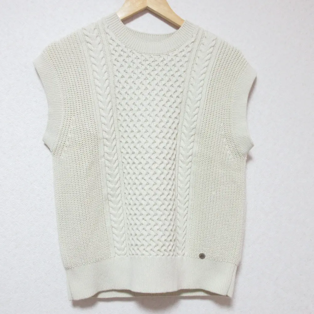 23SS MACKINTOSH マッキントッシュ ケーブルニットベスト プルオーバー カットソー G5N-15-113 38 アイボリー