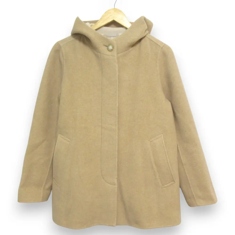 MACKINTOSH LONDON マッキントッシュロンドン ウールブレンド ダブルフェイス フーディメルトンコート サイズ40 ベージュの買取実績【2025年2月買取】