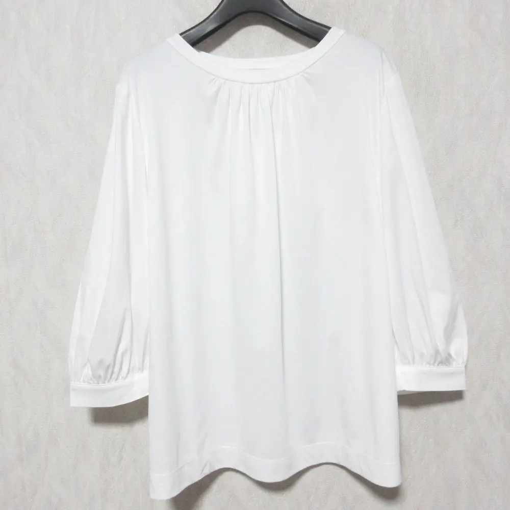 MACKINTOSH マッキントッシュロンドン ハイゲージスムースギャザープルオーバー G7P41-157-02 大きいサイズ 44 ホワイト