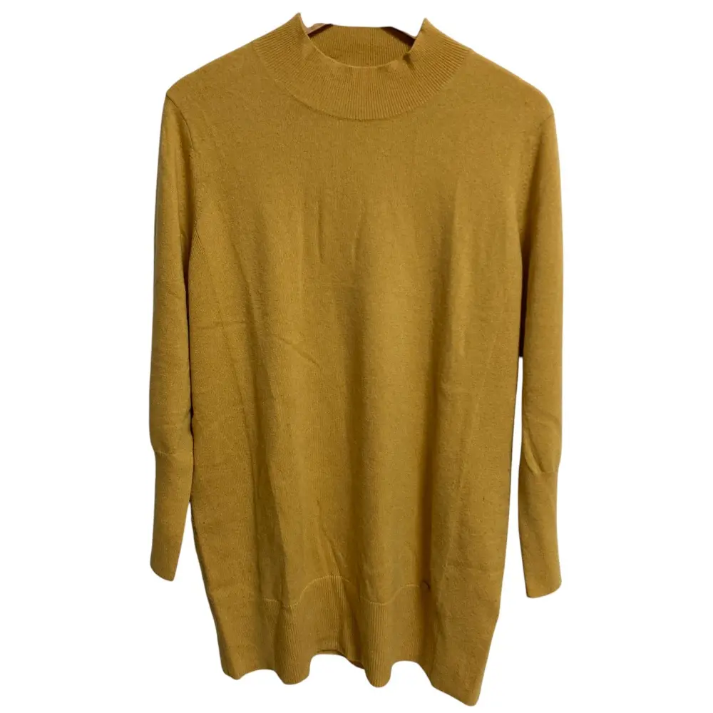 MACKINTOSH LONDON マッキントッシュロンドン ウールカシミヤ ニットセーター 大きいサイズ44 イエロー