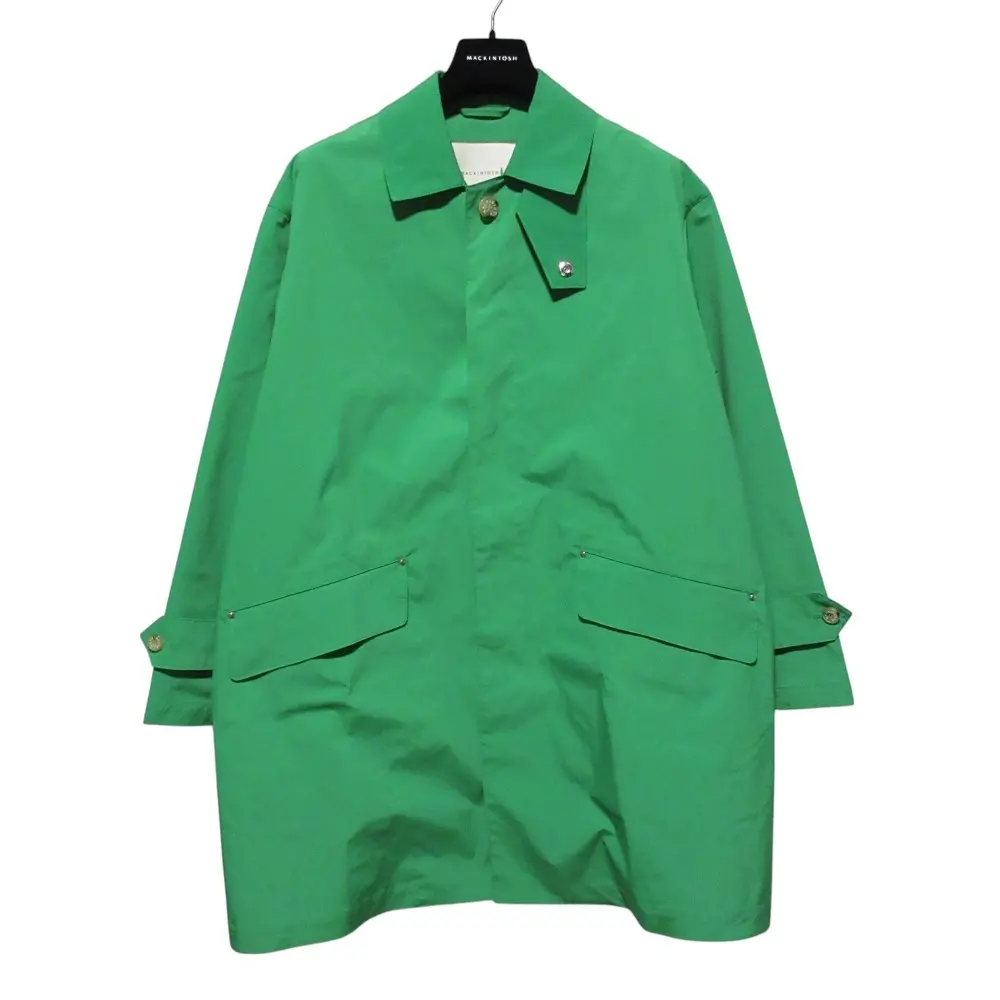 23SS MACKINTOSH マッキントッシュ ユナイテッドアローズ別注 HUMBIE ウォータプルーフ ステンカラーコート サイズ36 グリーン
