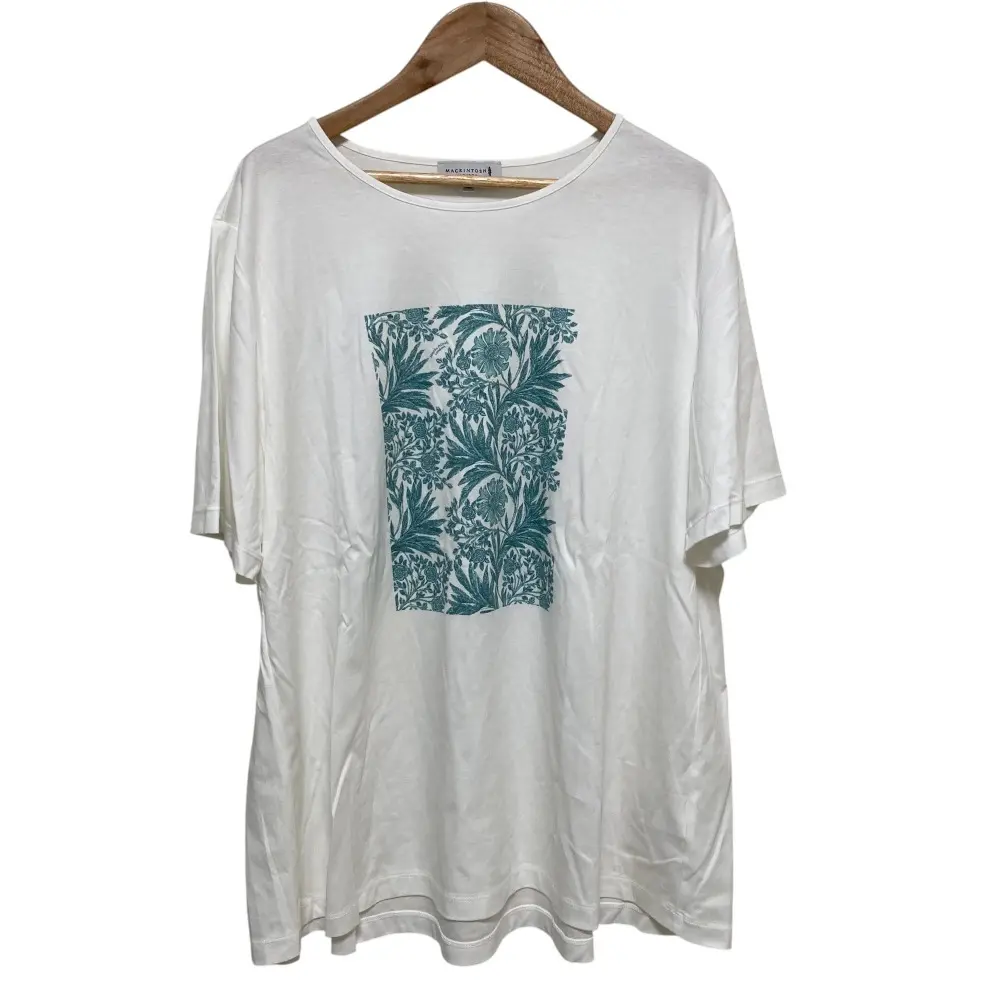 MACKINTOSH マッキントッシュ BIBURY FLOWER 001 ドローイングバイブリースクエアプリントTシャツ 大きいサイズ 44 ホワイトの買取実績【2025年7月買取】