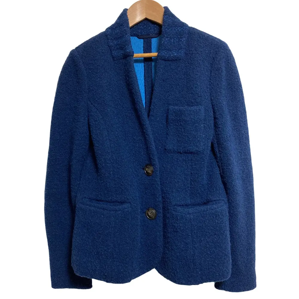 MACKINTOSH LONDON マッキントッシュロンドン シングル ニットジャケット サイズ38 ネイビー