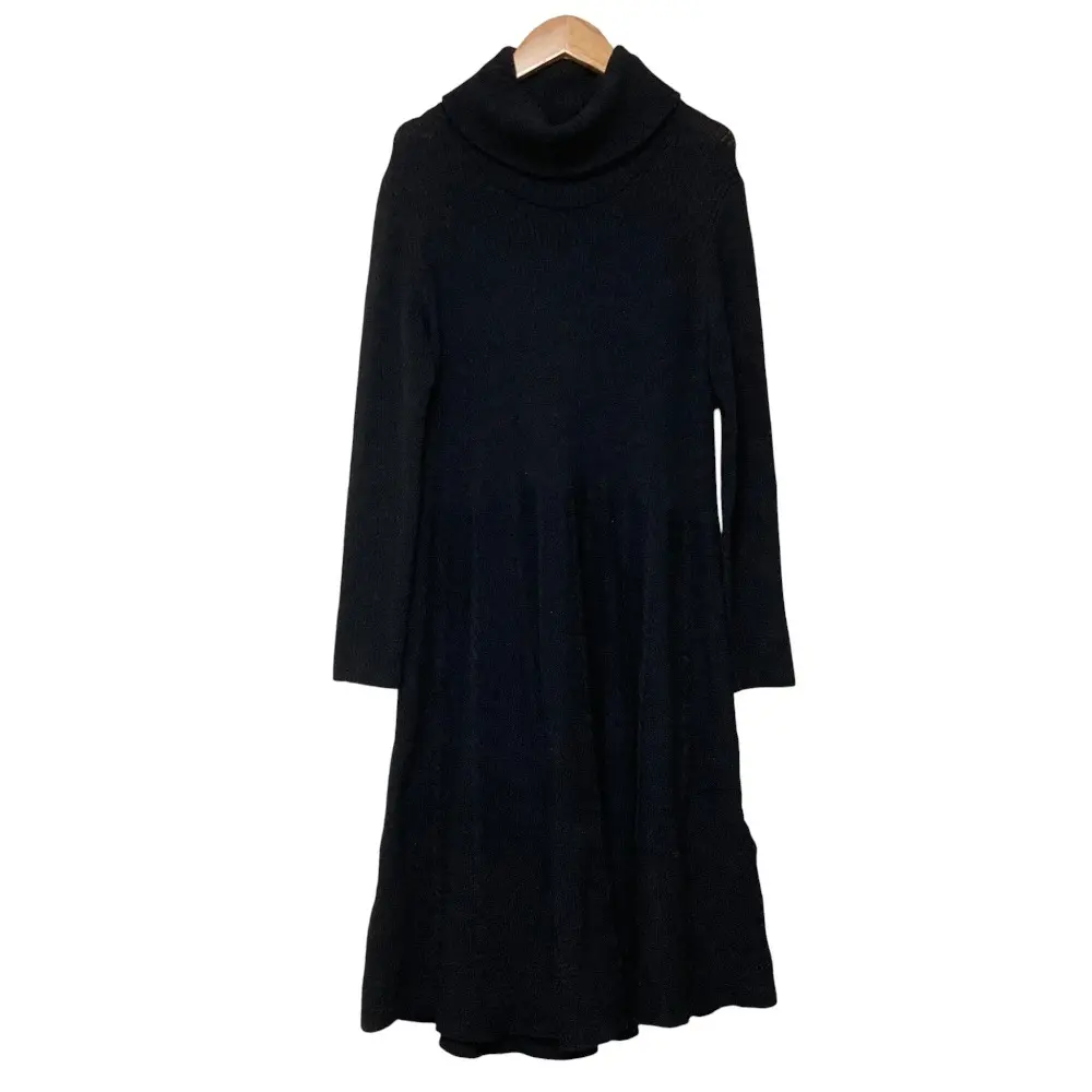 MACKINTOSH マッキントッシュ タートルネックニットワンピース G5J25-420-09 サイズ40 ブラック