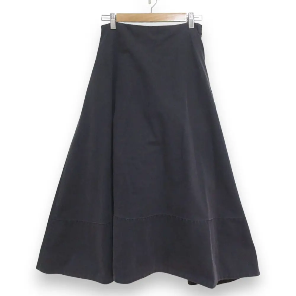 MADISONBLUE マディソンブルー MI-MOLLET FLARE BACK SATIN SK ヴィンテージ加工 フレアスカート MB999-6720 Sサイズ ブラック系