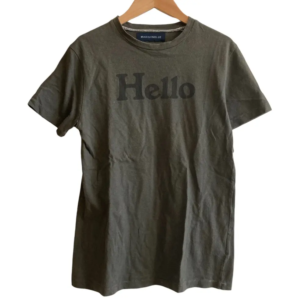 22SS MADISON BLUE マディソンブルー HELLO CREW NECK TEE 半袖 Tシャツ カットソー MB999-7101 サイズ00 XS グレー