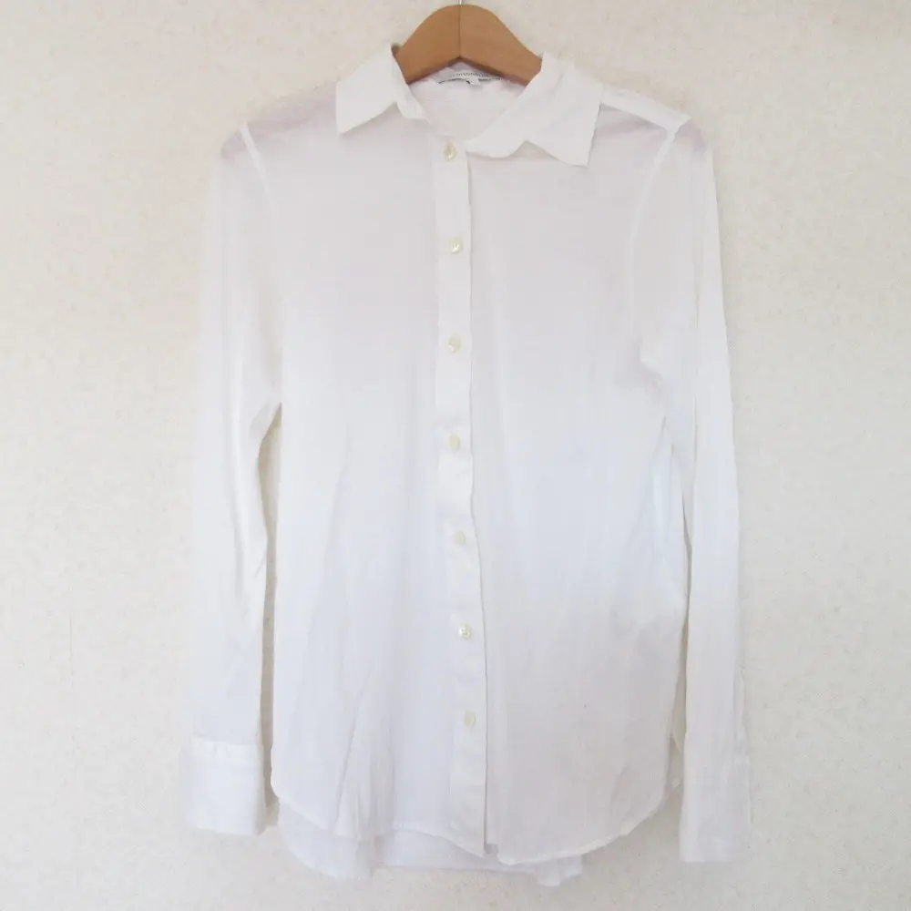 MADISON BLUE マディソンブルー MADAME SHIRT GIZA ロングスリーブ シアーシャツ ブラウス MB194-5027 00 XS ホワイト
