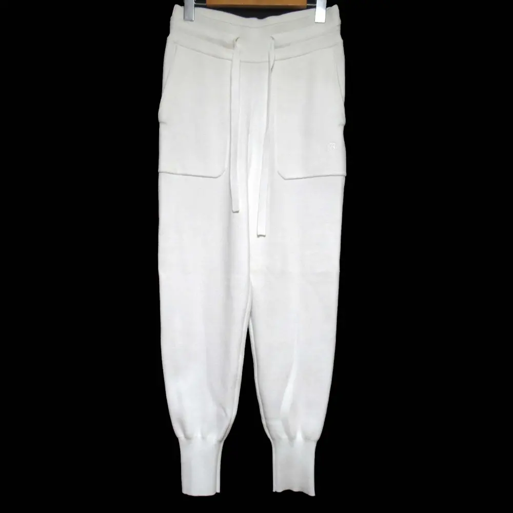 22AW MADISONBLUE マディソンブルー ドローストリング ニット ジョガーパンツ MB224-8025 XSサイズ ホワイト