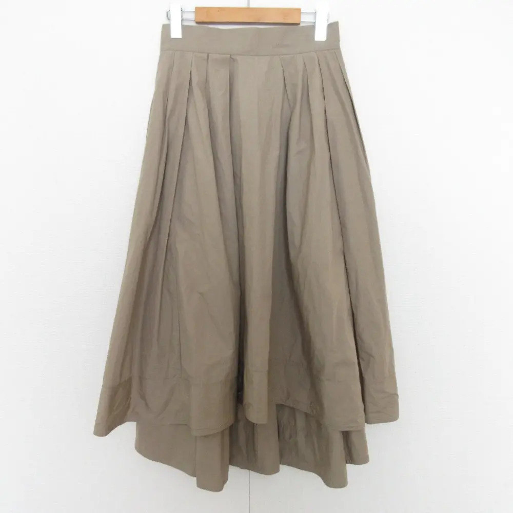 MADISONBLUE マディソンブルー タックボリュームスカート サイズ01 ブラウン